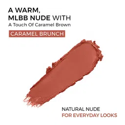 Praush Plush Matte Bullet Lipstick - 4g - Caramel Brunch image 3