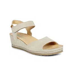 El Naturalista Leather Wedge Sandals with Buckles-picture-36