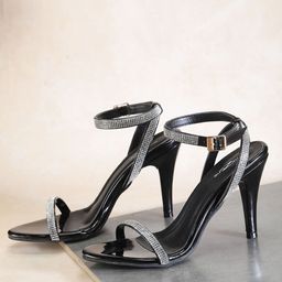 Shezone Womem Stiletto Sandals with Western - Embellished-picture-25