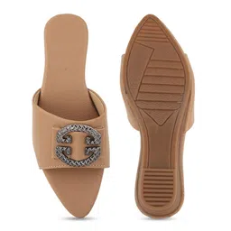 Walkfree Women Open Toe Flats with Buckles image 5