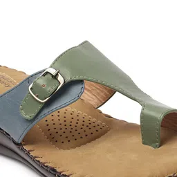 TRASE Colourblocked One Toe Flats image 2