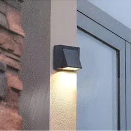 SPARK WORLD Black Aluminium Contemporary Abstract Shaped Wall Lamp image 3