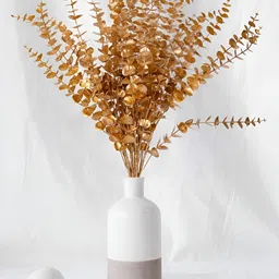 THE HOME CO. Gold-Toned Berry Artificial Flower With Pot-picture-32