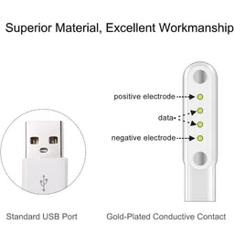 z x creative 4 Pin USB Fast Charger Magnetic Charging Cable Adapter for Fire-Boltt Thunder Watch & Fire-Boltt Talk Smartwatch only image 3
