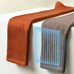 lumber fashion Winter socks for women full length knee Wool Warm Thigh High Socks Knee High Leg Warmers Long Socks Boot Cuffs Knee Cap woolen socks (Black) image 5