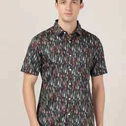 MERCHANT MARINE Men Multicoloured Classic Slim Fit Printed Casual Shirt-image-99