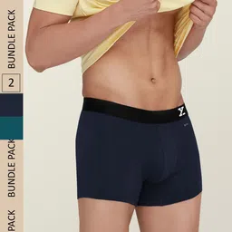 XYXX Men Pack of 2 Aero Super Combed Cotton Trunks XYTRNK2PCKN411-picture-37