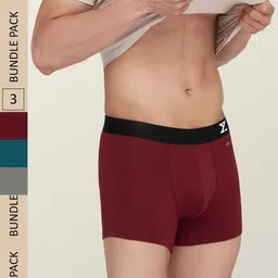 XYXX Men Pack Of 3 Aero Super Combed Cotton Trunks XYTRNK3PCKN546-picture-38