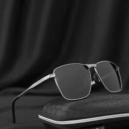Eyewearlabs Lens & Rectangle Sunglasses With Polarised Lens CSilverSurferSC1EL1080-image-11