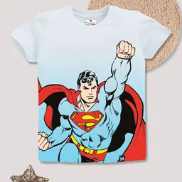 YK X Minute Mirth Boys Ombre Effect  Superman Printed Pure Cotton T-shirt-picture-12