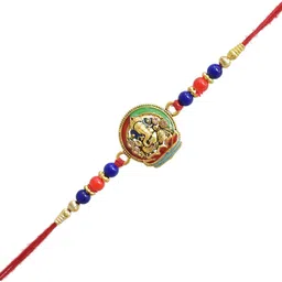 MEIRA JEWELLERY Set Of 1 Rakhi With Roli Chawal & Greetings Card Set-picture-38
