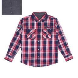 Gini and Jony Boys Cotton Tartan Checks Checked Reversible Casual Shirt-picture-24