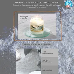 YANKEE CANDLE White Classic Medium Jar Baby Powder Scented Candles image 5