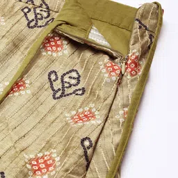 Ethnovog Green Printed Thread Work Ready to Wear Lehenga Choli image 4