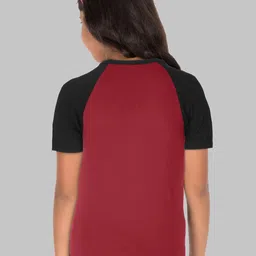 Fleximaa Kids Pack of 2 Magenta & Yellow Typography Printed Cotton T-shirts image 3