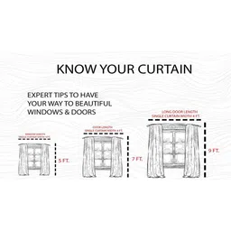 BELLA TRUE White & Grey Set of 2 Quirky Room Darkening Door Curtain image 4