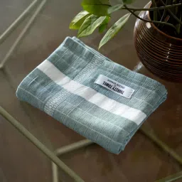 Doctor Towels Green Double Cloth Cotton Bath Towel (M) image 1