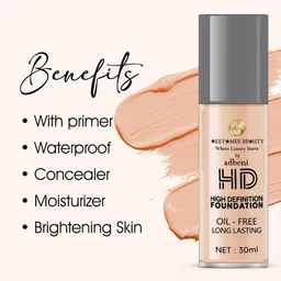 Adbeni Radiant Glow HD Foundation - 30ml - NC15 image 2