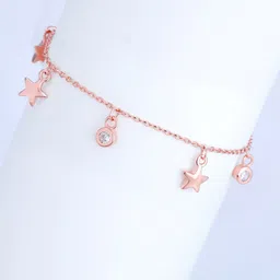GIVA 925 Sterling Silver Cubic Zirconia Rose Gold-Plated Cubic Zirconia Bracelet-picture-27