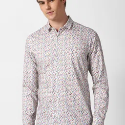 SIMON CARTER LONDON Slim Fit Floral Printed Pure Cotton Casual Shirt-picture-29
