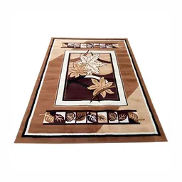 Asad Emporium Rugs Brown & Beige Floral PrintedNo Shredding Carpet-image-4