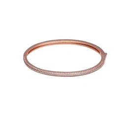 GIVA 925 Sterling Silver Cubic Zirconia Rose Gold-Plated Cubic Zirconia Bracelet image 2