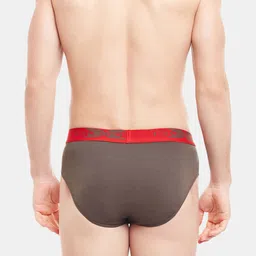 BODYX Men Pack Of 2 Low Rise Cotton Basic Briefs BX16B-Coffe-Brown-2PCS-S image 5