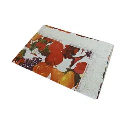 Kuber Industries Red & White Printed 6-Seater Waterproof Cotton Table Cover image 5