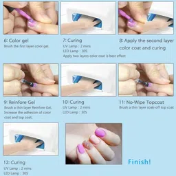 CANNI Rubber System Odourless Soak Off UV & LED Gel Nail Polish 7.3 ml - Top Coat image 5