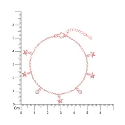 GIVA 925 Sterling Silver Cubic Zirconia Rose Gold-Plated Cubic Zirconia Bracelet image 4
