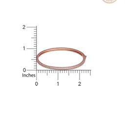 GIVA 925 Sterling Silver Cubic Zirconia Rose Gold-Plated Cubic Zirconia Bracelet image 5