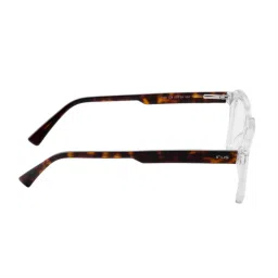 IRUS Men Full Rim Square Shiny Crystal White Acetate Eyeglass Frame (51) image 3