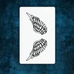 SIMPLY INKED Angel Wings Temporary Tattoo, Designer Tattoo for Girls Boys Men Women waterproof Sticker Size: 2.5 X 4 inch 1pc. l Black l 2g image 4