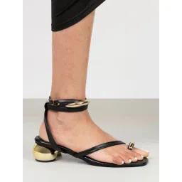 RIVR Arc Black Sandal Heels image 1