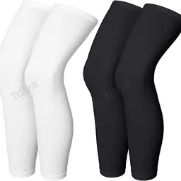 trilok ™ Compression Leg Sleeves for Sports, Full Length, for Men and Women, Running, Cycling, Basketball image 1