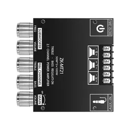 Electrobot Bluetooth Power Amplifier Board, 50W X 2 + 100W, 2.1 Channel Audio Module With Treble/Bass Control image 3