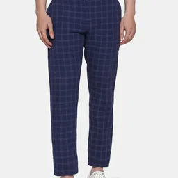 Blackberrys Men Checked Slim Fit Trousers-picture-34
