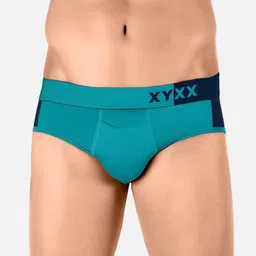 XYXX Pack of 2 Colourblocked Ultra Soft Briefs XYBRF2PCKN163 image 2