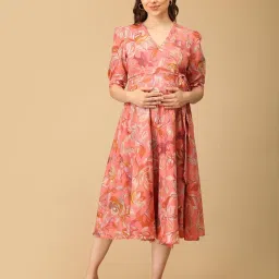 The Mom Store Corale Maternity And Nursing Wrap Dress-picture-29