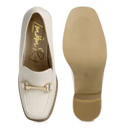 London Rag Embellished Off White Loafers image 5