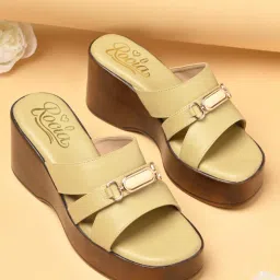 ROCIA Cream Women Smart Buckled Casual Wedges Heels-picture-13