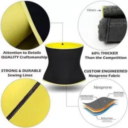 Tummy Shaper Bodyshaper Sweat Belt Hot Shaper Slimming Belt for Men and Women Non-Tearable Weight Loss Tummy Slimming Belt image 5