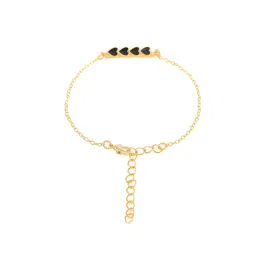 Voylla Valentine's Day Collection Edgy Black Hearts Bracelet image 4