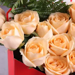 Roses Dipped In Sunset Hues image 3