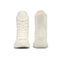 Converse Women Chuck 70 De Luxe Pointed High Top Beige Sneakers image 3