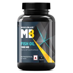 MuscleBlaze Omega 3 Fish Oil 1000mg Capsules - 30 Softgel Capsules-picture-35