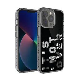 DailyObjects White & Black Printed iPhone 13 Pro Max Back Case image 1