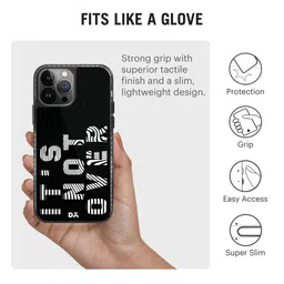 DailyObjects White & Black Printed iPhone 13 Pro Max Back Case image 3