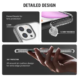 DailyObjects White & Black Printed iPhone 13 Pro Max Back Case image 5