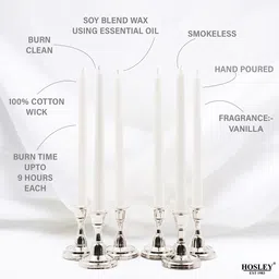 HOSLEY White 6 pieces Pillar Candle image 3